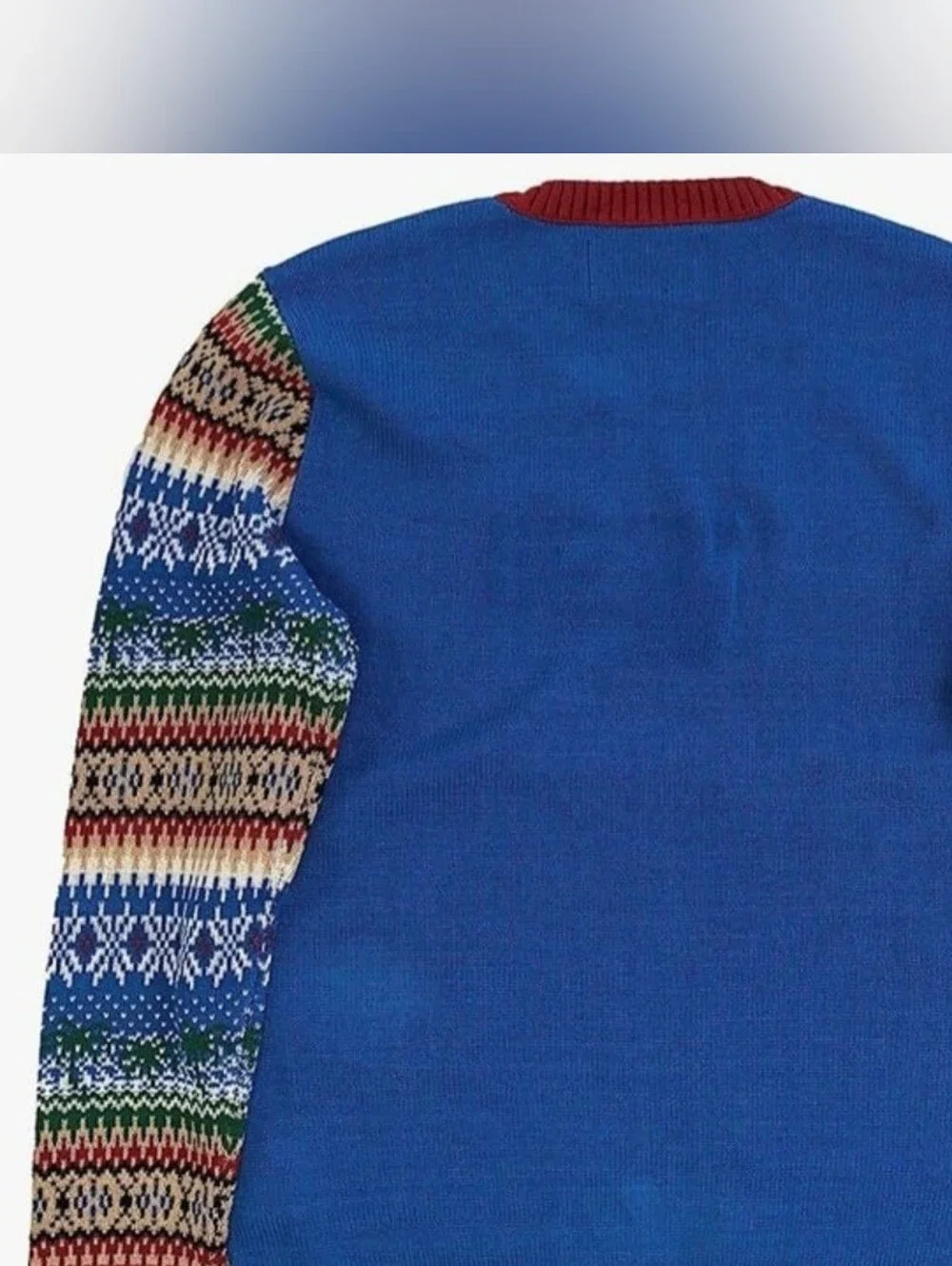 Ugly Christmas Sweater Blue 'Hanging Loose For The Holidays' Lightup Sweater